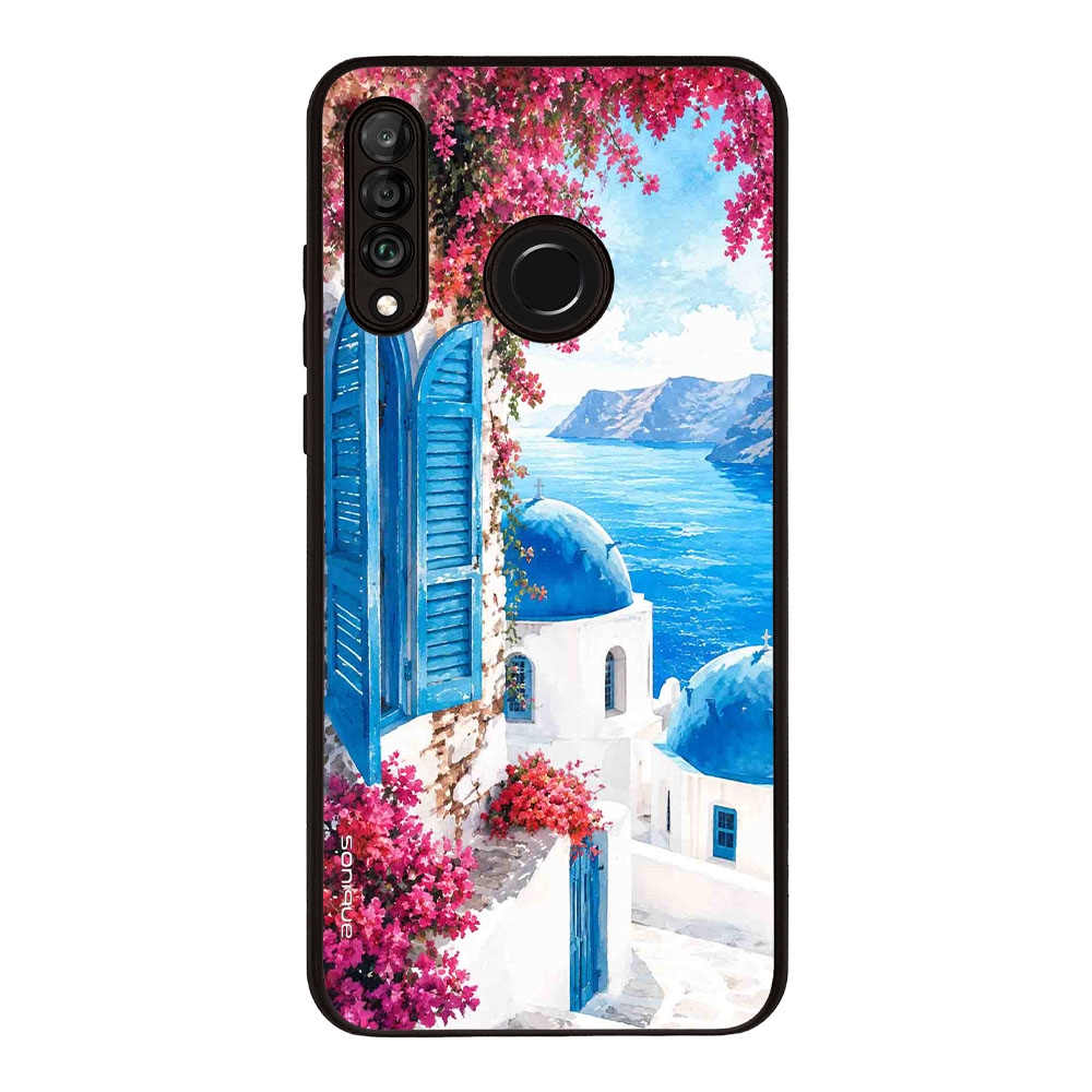 Θήκη Sonique Greek Island Muse Series για Huawei P30 Lite Σαντορινό Γαλάζιο