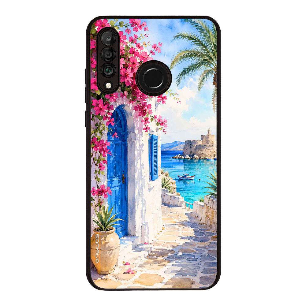 Θήκη Sonique Greek Island Muse Series για Huawei P30 Lite Σοκάκι Ρόδου