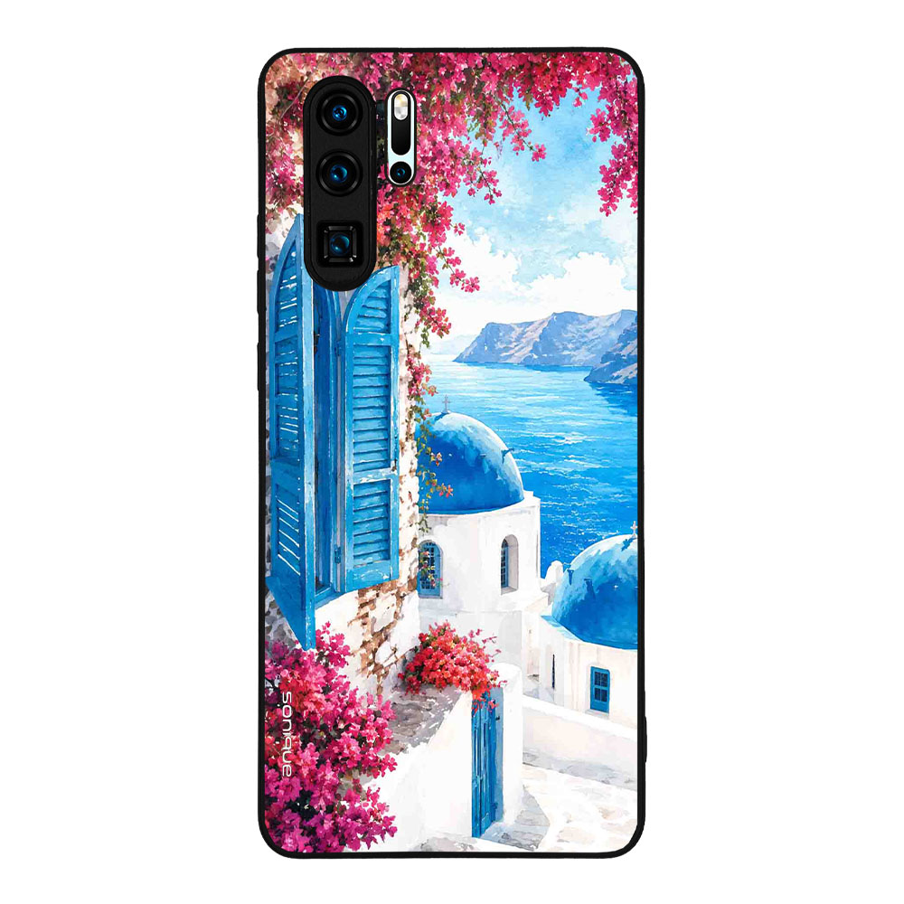 Θήκη Sonique Greek Island Muse Series για Huawei P30 Pro Σαντορινό Γαλάζιο