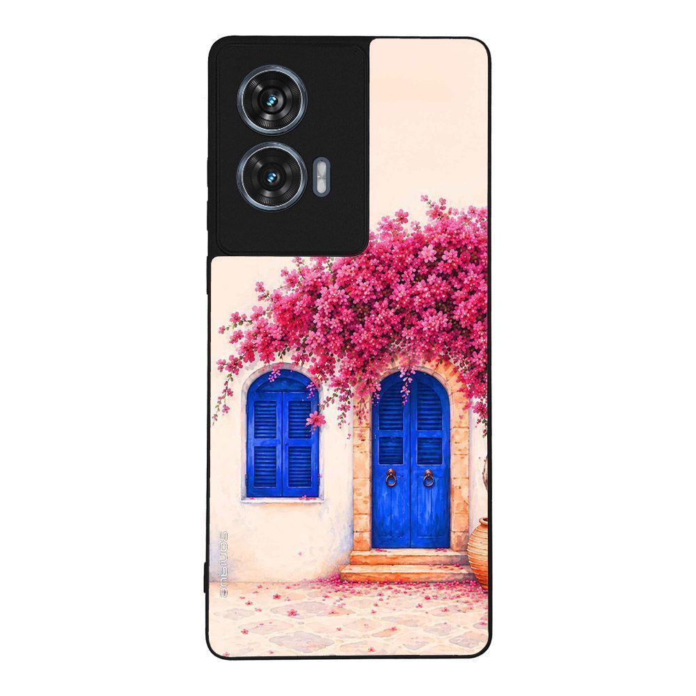 Θήκη Sonique Greek Island Muse Series για Motorola Edge 50 Fusion 5G Ροζ Μπουκαμβίλια