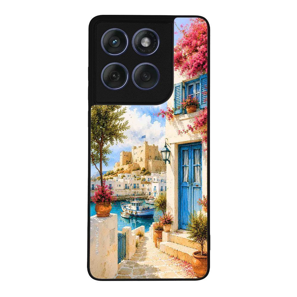 Θήκη Sonique Greek Island Muse Series για Motorola Edge 60 Fusion 5G Ροδίτικο Λιμάνι