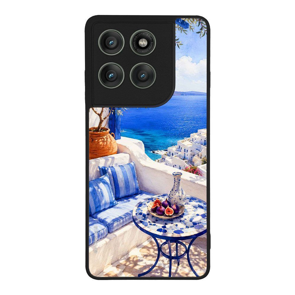Θήκη Sonique Greek Island Muse Series για Motorola Edge 60 Pro 5G Θέα του Αιγαίου