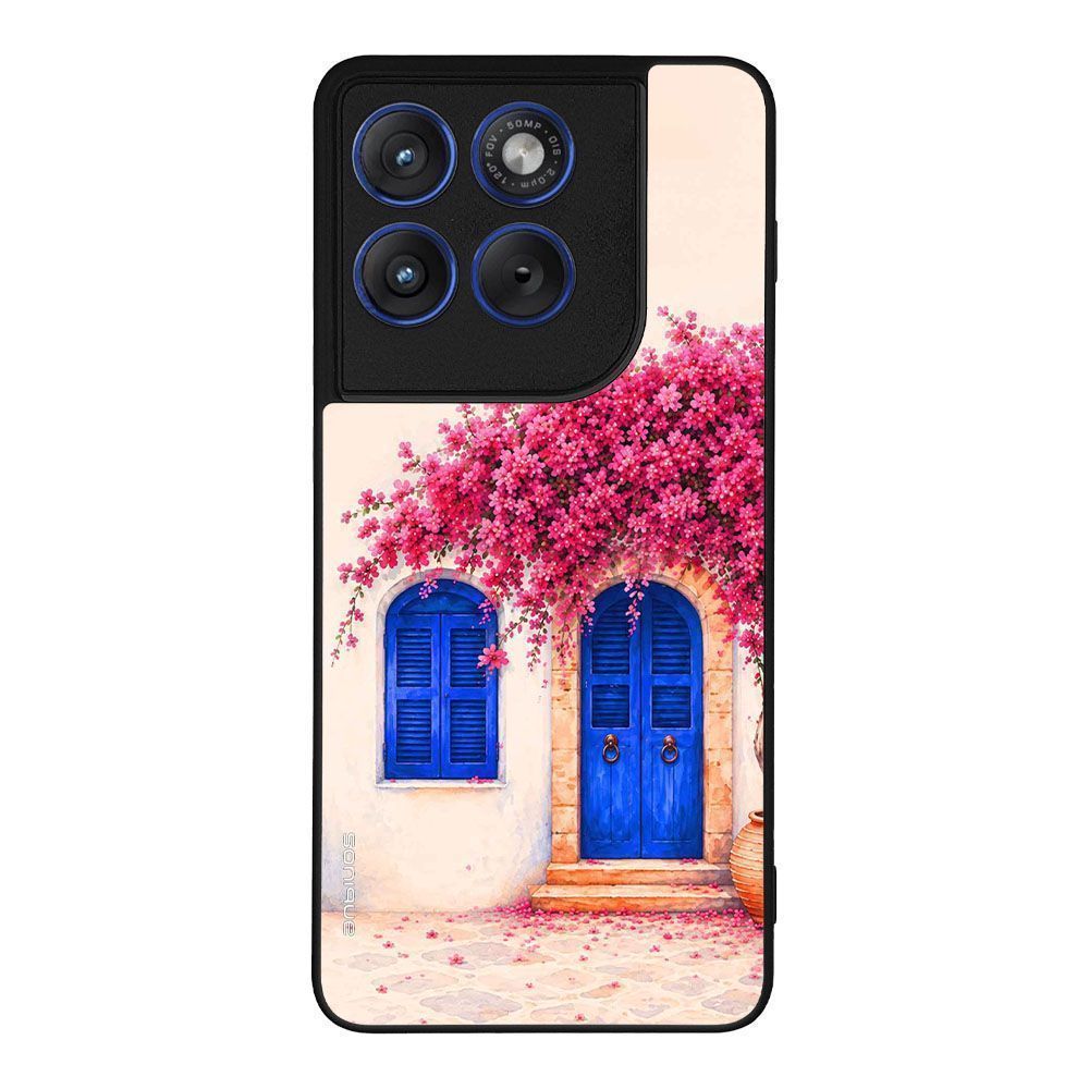 Θήκη Sonique Greek Island Muse Series για Motorola Edge 70 5G Ροζ Μπουκαμβίλια