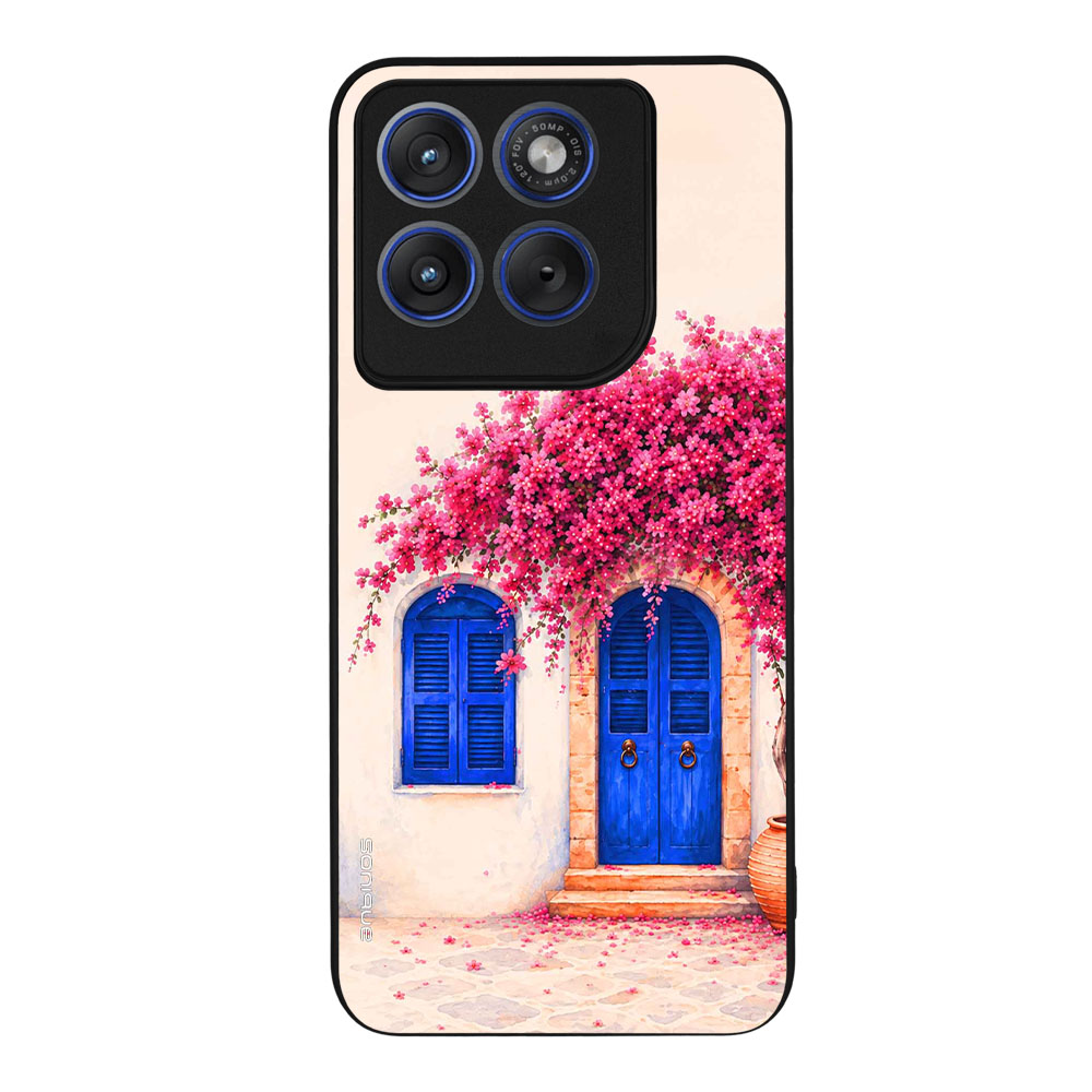 Θήκη Sonique Greek Island Muse Series για Motorola Edge 70 Fusion 5G Ροζ Μπουκαμβίλια
