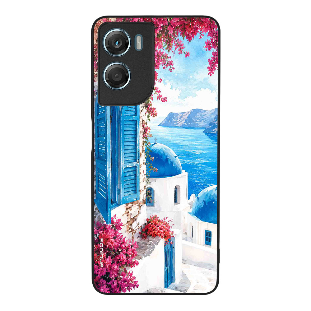 Θήκη Sonique Greek Island Muse Series για Motorola Moto G06 4G / Moto G06 Power 4G Σαντορινό Γαλάζιο