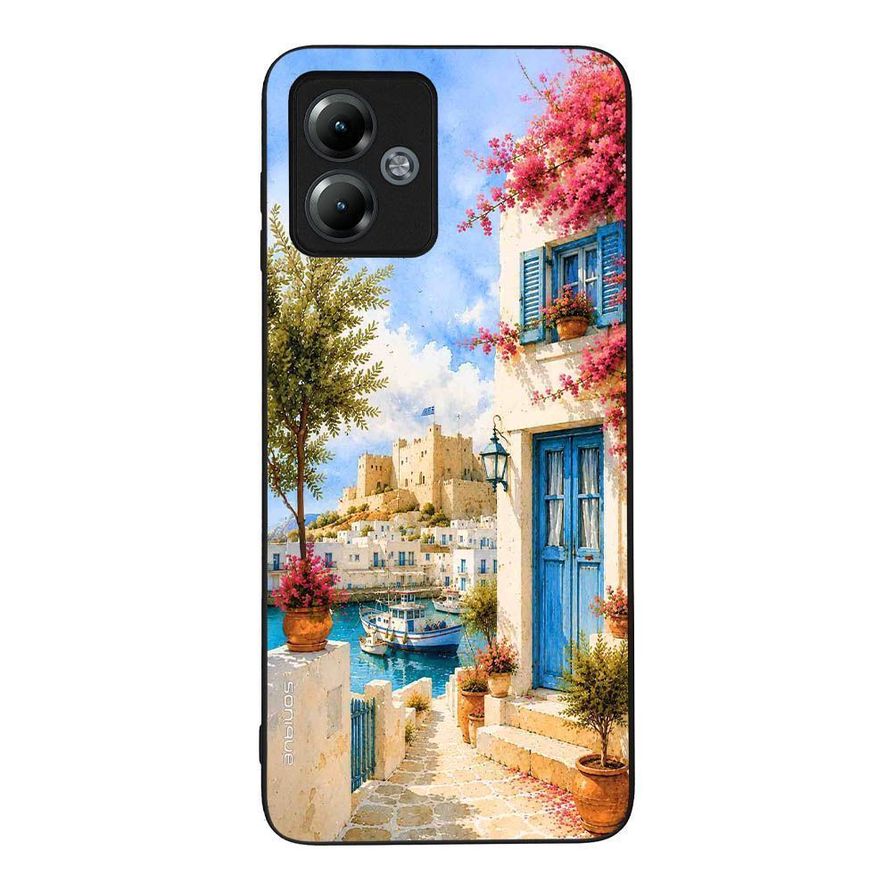 Θήκη Sonique Greek Island Muse Series για Motorola Moto G14 4G Ροδίτικο Λιμάνι