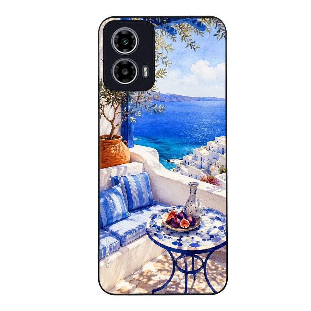 Θήκη Sonique Greek Island Muse Series για Motorola Moto G34 5G Θέα του Αιγαίου
