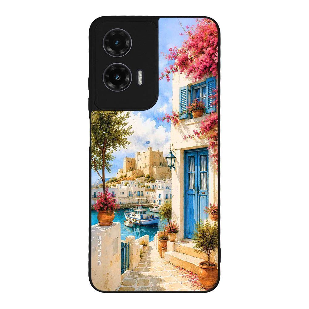 Θήκη Sonique Greek Island Muse Series για Motorola Moto G35 5G Ροδίτικο Λιμάνι