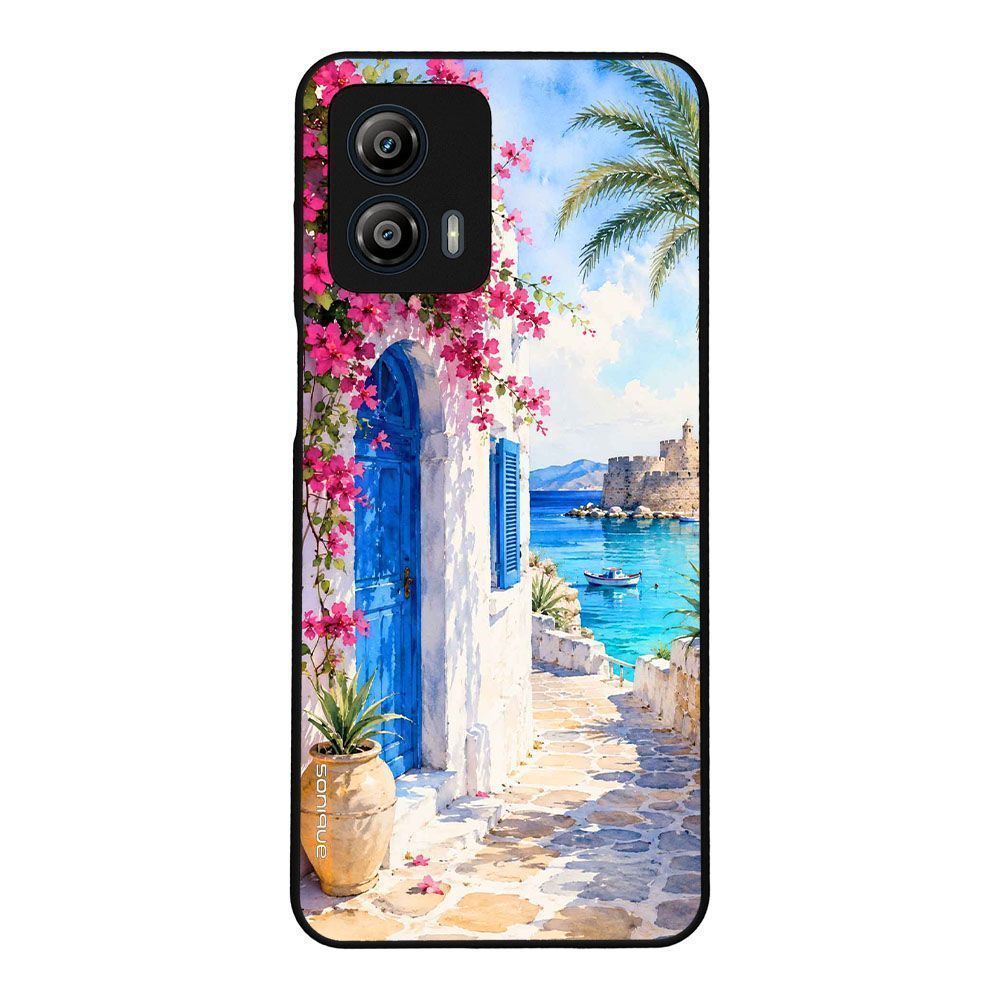 Θήκη Sonique Greek Island Muse Series για Motorola Moto G53 5G Σοκάκι Ρόδου