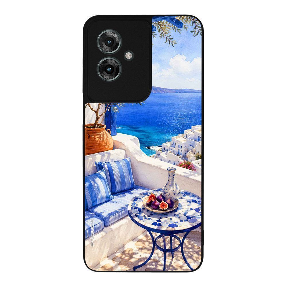Θήκη Sonique Greek Island Muse Series για Motorola Moto G55 5G Θέα του Αιγαίου