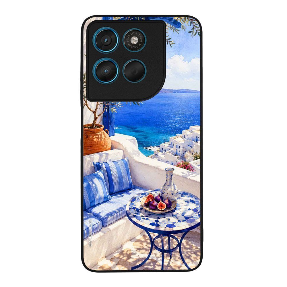 Θήκη Sonique Greek Island Muse Series για Motorola Moto G57 Power 5G / Moto G67 Power 5G Θέα του Αιγαίου