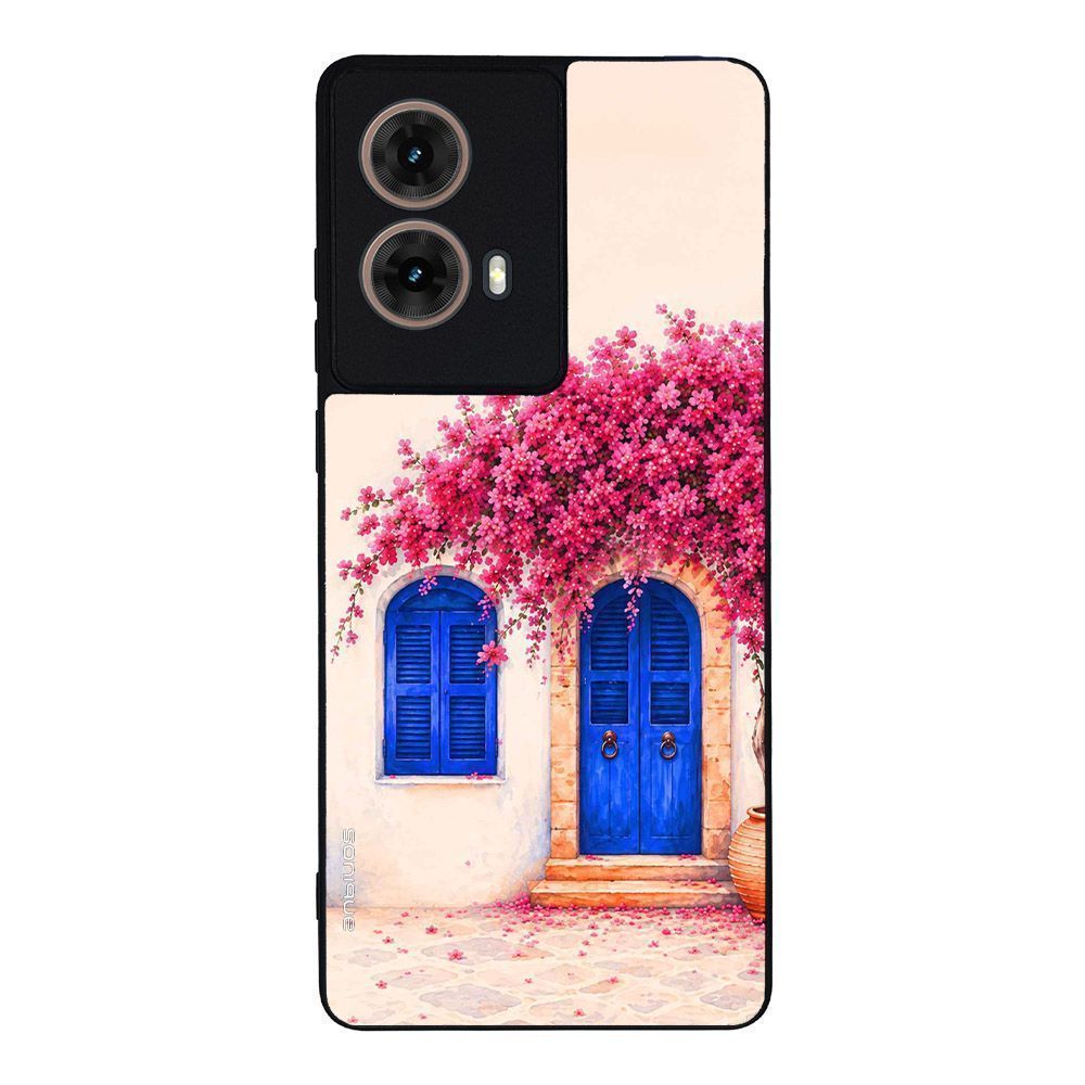 Θήκη Sonique Greek Island Muse Series για Motorola Moto G85 5G Ροζ Μπουκαμβίλια