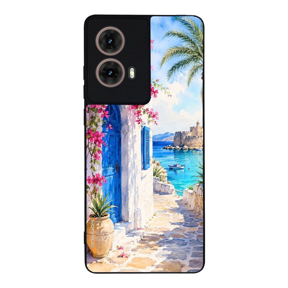 Θήκη Sonique Greek Island Muse Series για Motorola Moto G85 5G Σοκάκι Ρόδου