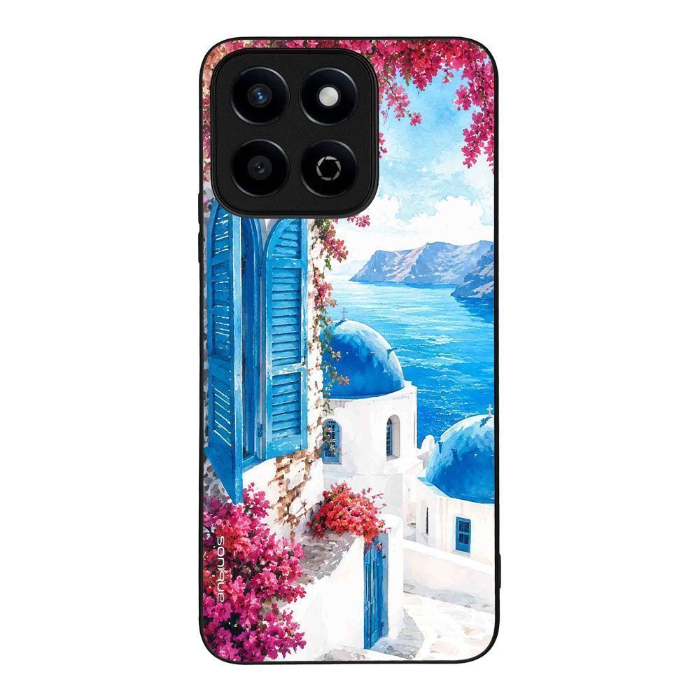Θήκη Sonique Greek Island Muse Series για Honor 200 Smart 5G Σαντορινό Γαλάζιο