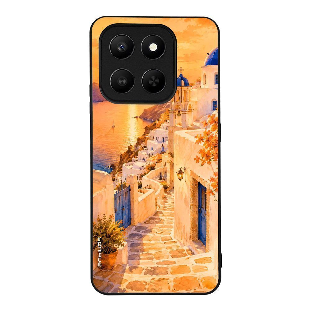 Θήκη Sonique Greek Island Muse Series για Honor 400 Smart 4G / Honor 400 Smart 5G / Ηλιοβασίλεμα στην Οία