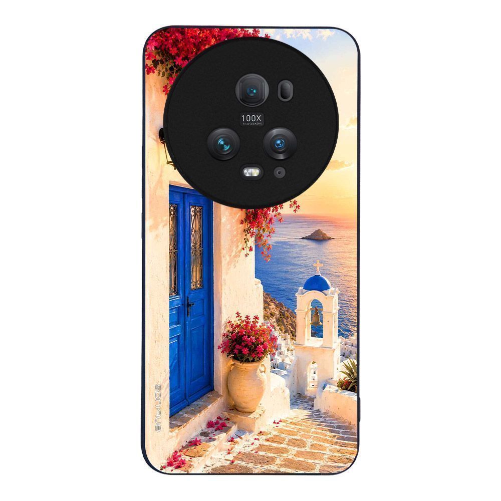 Θήκη Sonique Greek Island Muse Series για Honor Magic5 Pro 5G Ηλιοβασίλεμα Σαντορίνης