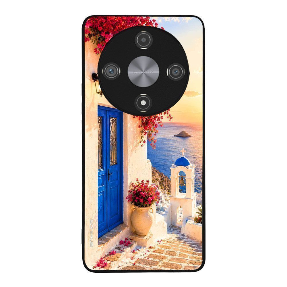 Θήκη Sonique Greek Island Muse Series για Honor Magic6 Lite 5G Ηλιοβασίλεμα Σαντορίνης