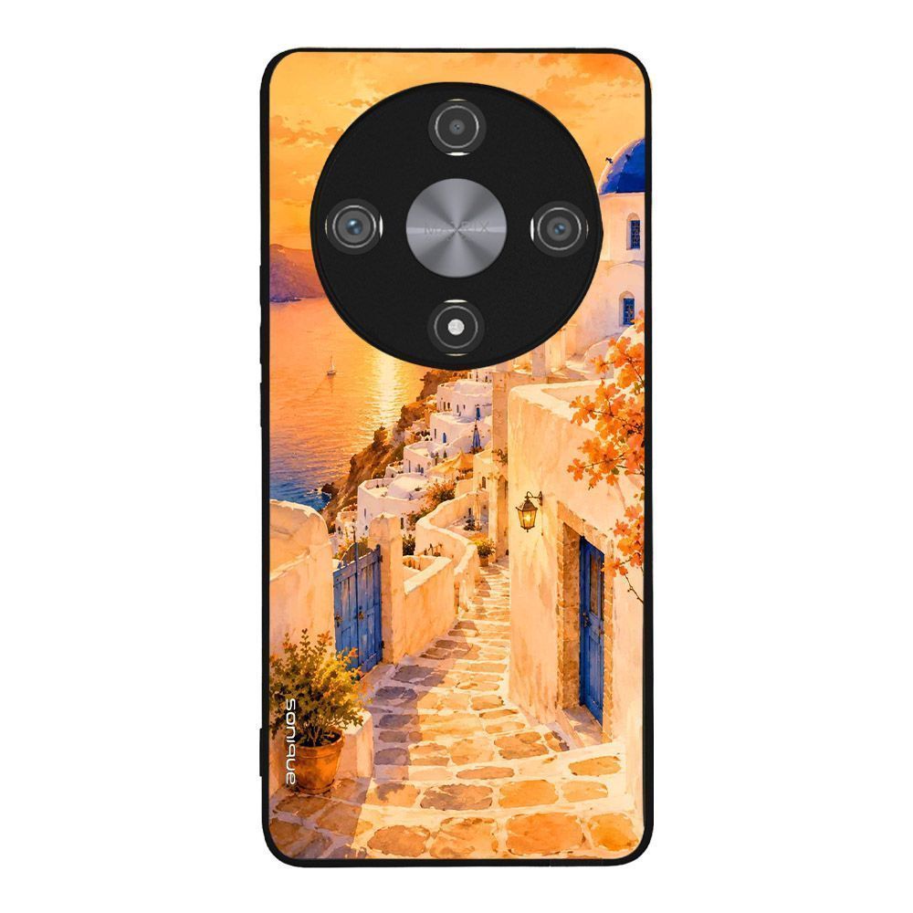 Θήκη Sonique Greek Island Muse Series για Honor Magic6 Lite 5G Ηλιοβασίλεμα στην Οία