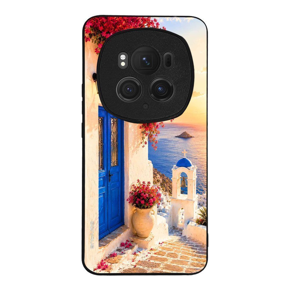 Θήκη Sonique Greek Island Muse Series για Honor Magic6 Pro 5G Ηλιοβασίλεμα Σαντορίνης