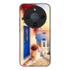 Θήκη Sonique Greek Island Muse Series για Honor Magic8 Lite 5G Ηλιοβασίλεμα Σαντορίνης