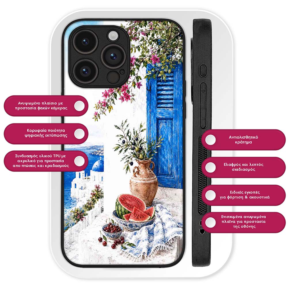 Θήκη Sonique Greek Island Muse Series για Honor Magic8 Lite 5G Νησιώτικη Δροσιά
