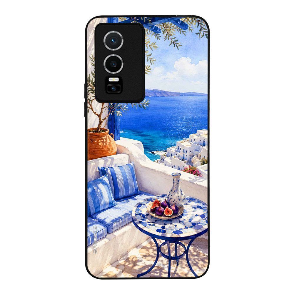 Θήκη Sonique Greek Island Muse Series για VIVO Y74s / VIVO Y76 5G Θέα του Αιγαίου