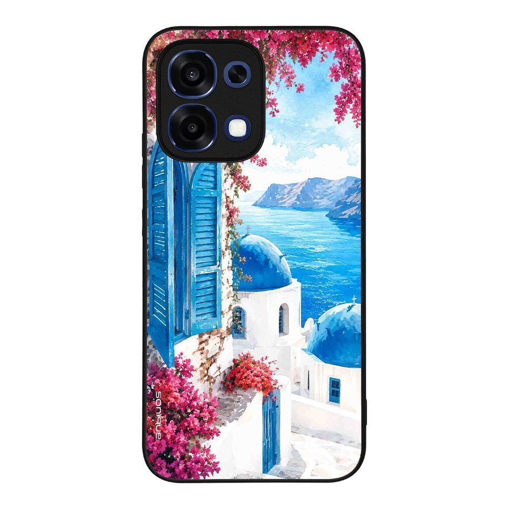 Θήκη SoniqueGreek Island Muse Series για Oppo A6 Pro 5G Σαντορινό Γαλάζιο
