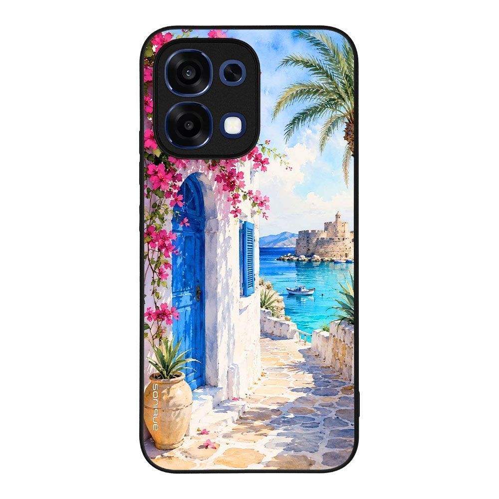 Θήκη SoniqueGreek Island Muse Series για Oppo A6 Pro 5G Σοκάκι Ρόδου