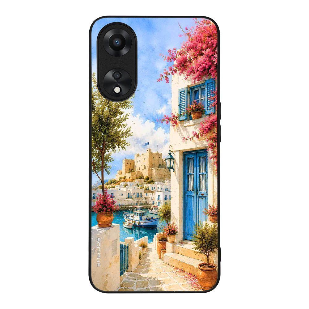 Θήκη SoniqueGreek Island Muse Series για Oppo A78 5G Ροδίτικο Λιμάνι