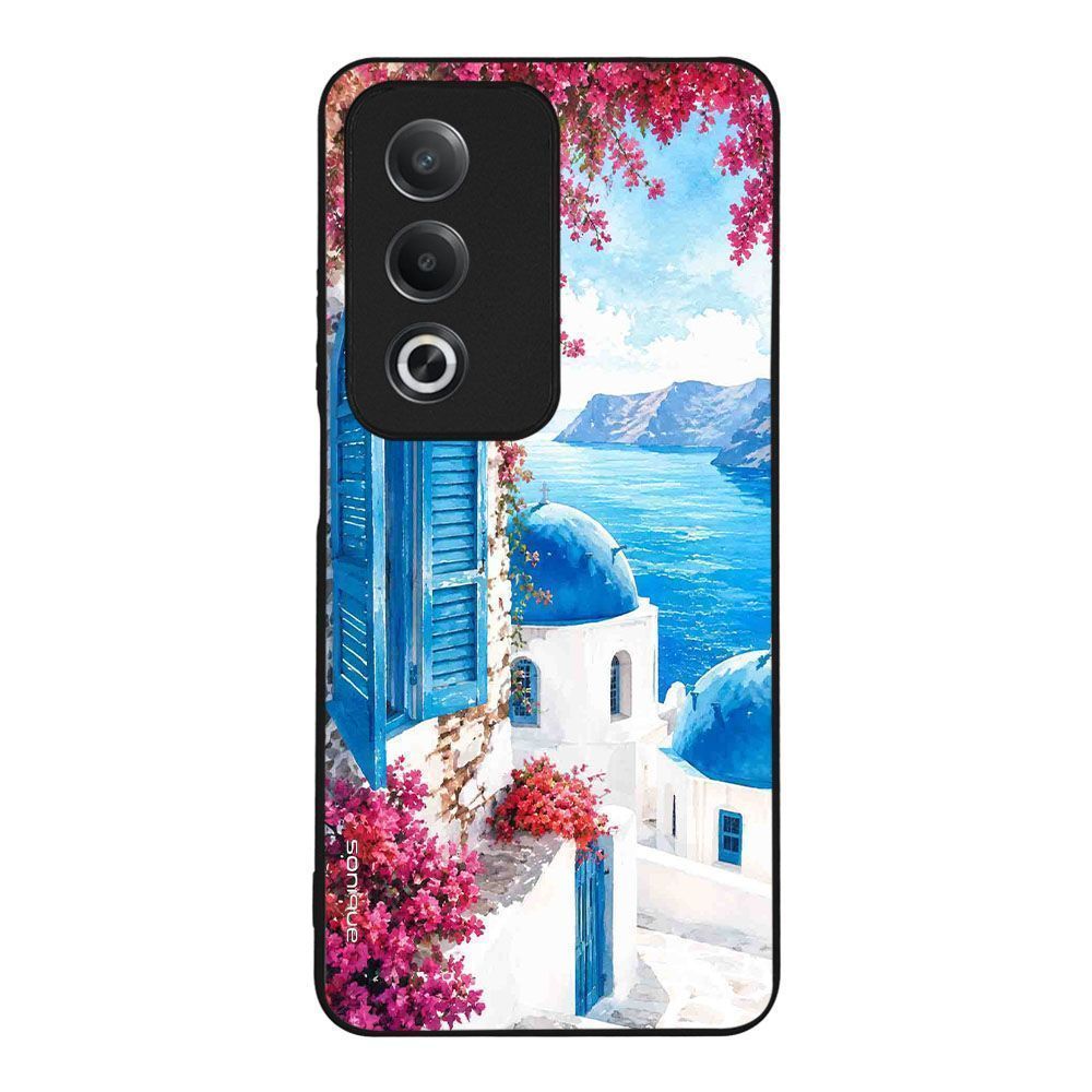 Θήκη SoniqueGreek Island Muse Series για Oppo A80 5G Σαντορινό Γαλάζιο