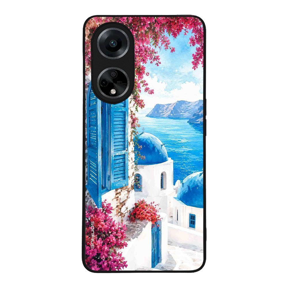 Θήκη SoniqueGreek Island Muse Series για Oppo A98 5G Σαντορινό Γαλάζιο