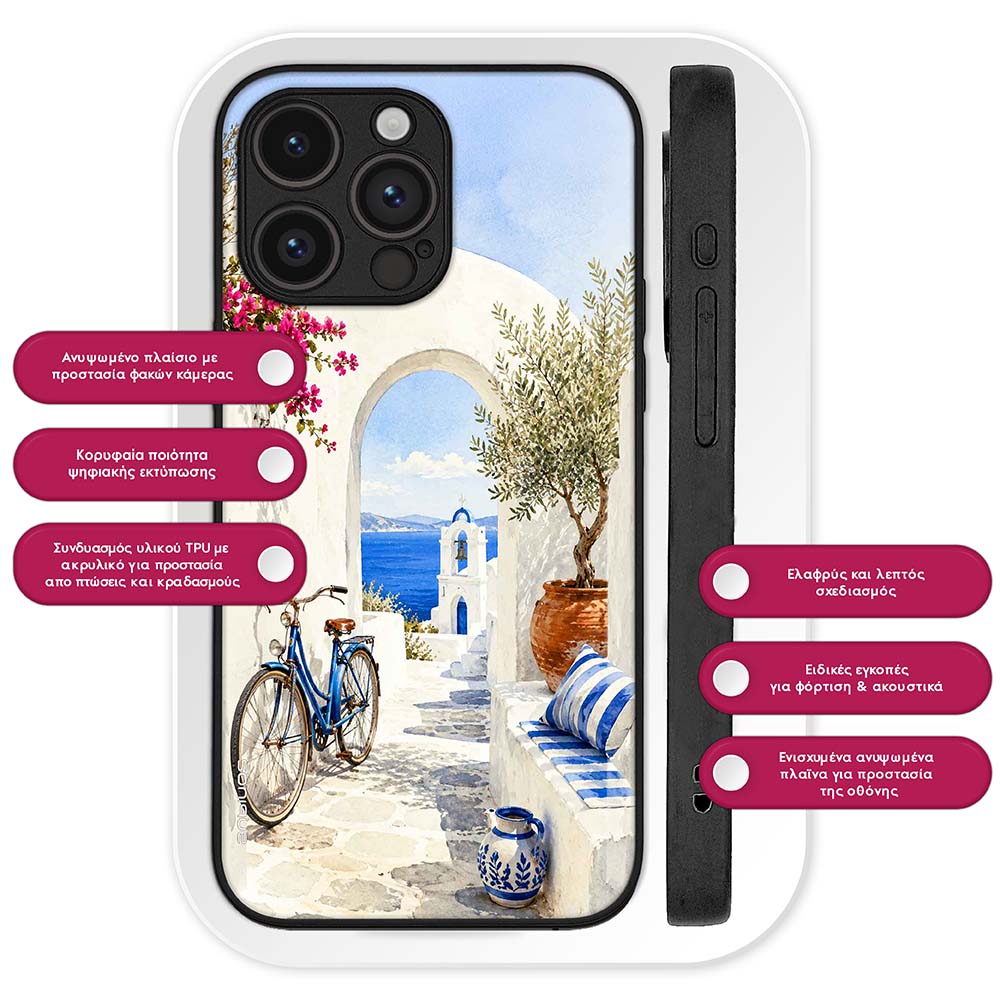 Θήκη SoniqueGreek Island Muse Series για Oppo Find X3 Lite 5G Πέρασμα στο Αιγαίο