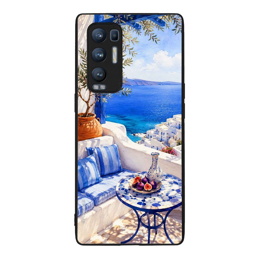 Θήκη SoniqueGreek Island Muse Series για Oppo Find X3 Neo 5G Θέα του Αιγαίου
