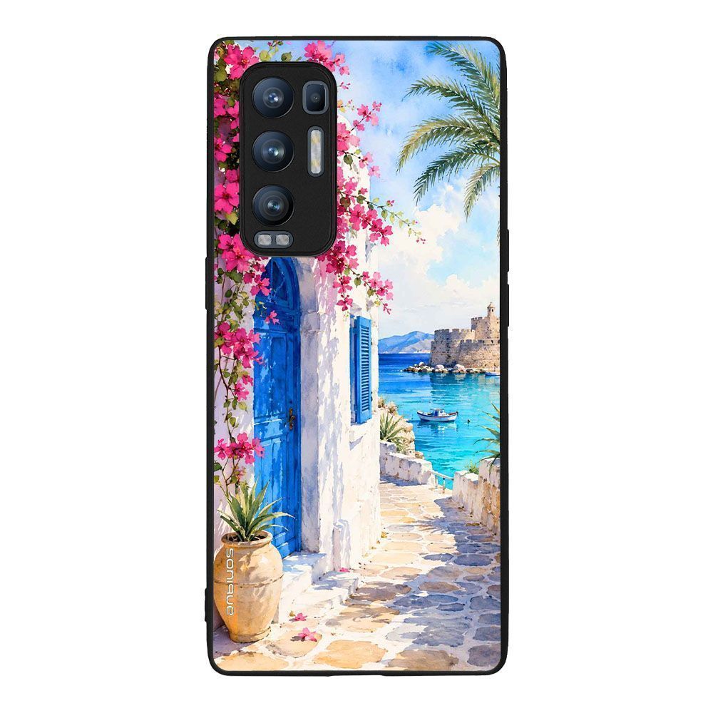 Θήκη SoniqueGreek Island Muse Series για Oppo Find X3 Neo 5G Σοκάκι Ρόδου