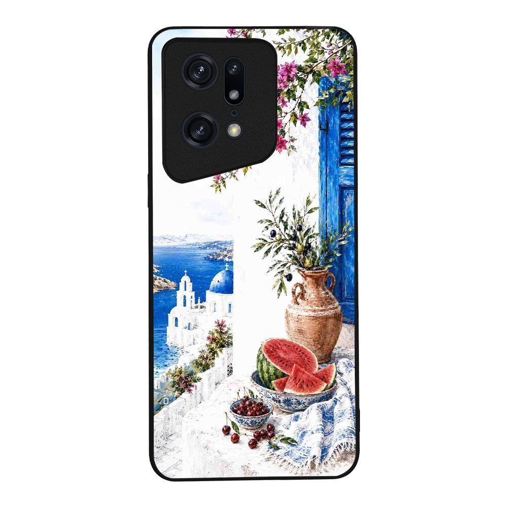 Θήκη SoniqueGreek Island Muse Series για Oppo Find X5 Pro 5G Νησιώτικη Δροσιά