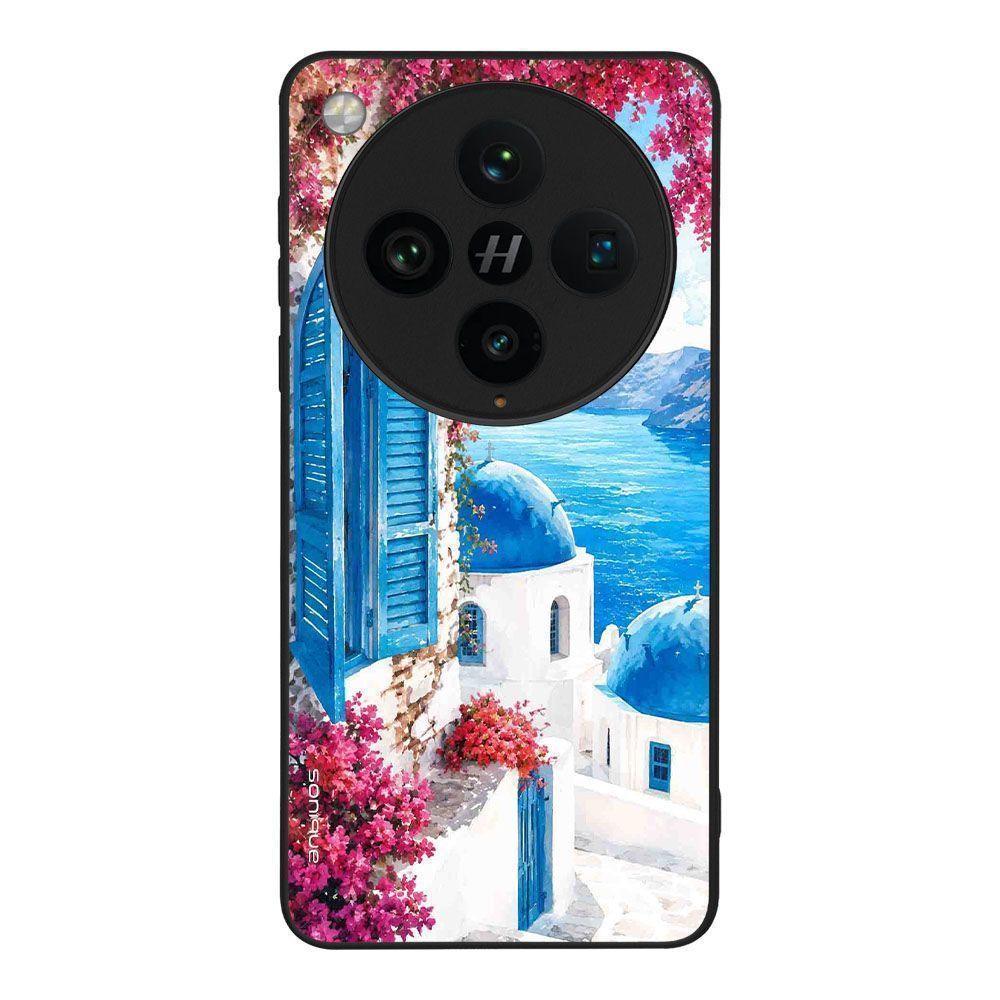 Θήκη SoniqueGreek Island Muse Series για Oppo Find X8 Pro 5G Σαντορινό Γαλάζιο