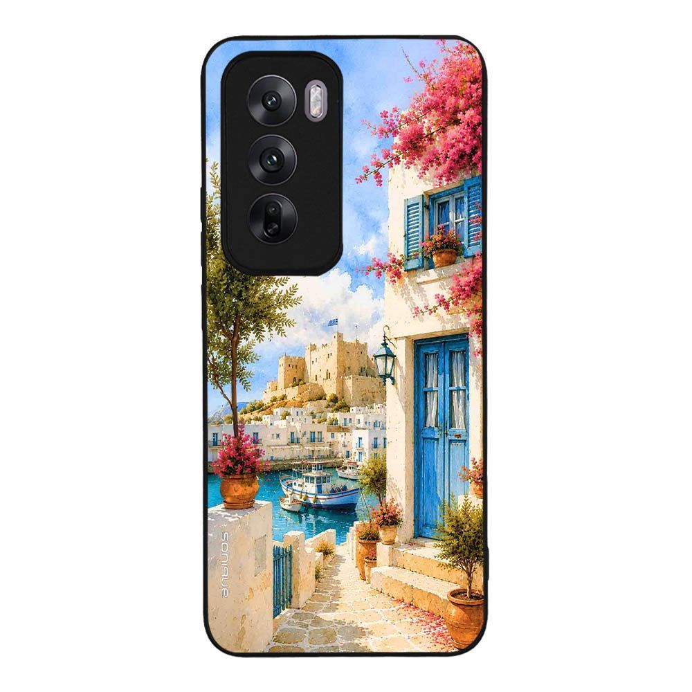Θήκη SoniqueGreek Island Muse Series για Oppo Reno12 5G Ροδίτικο Λιμάνι