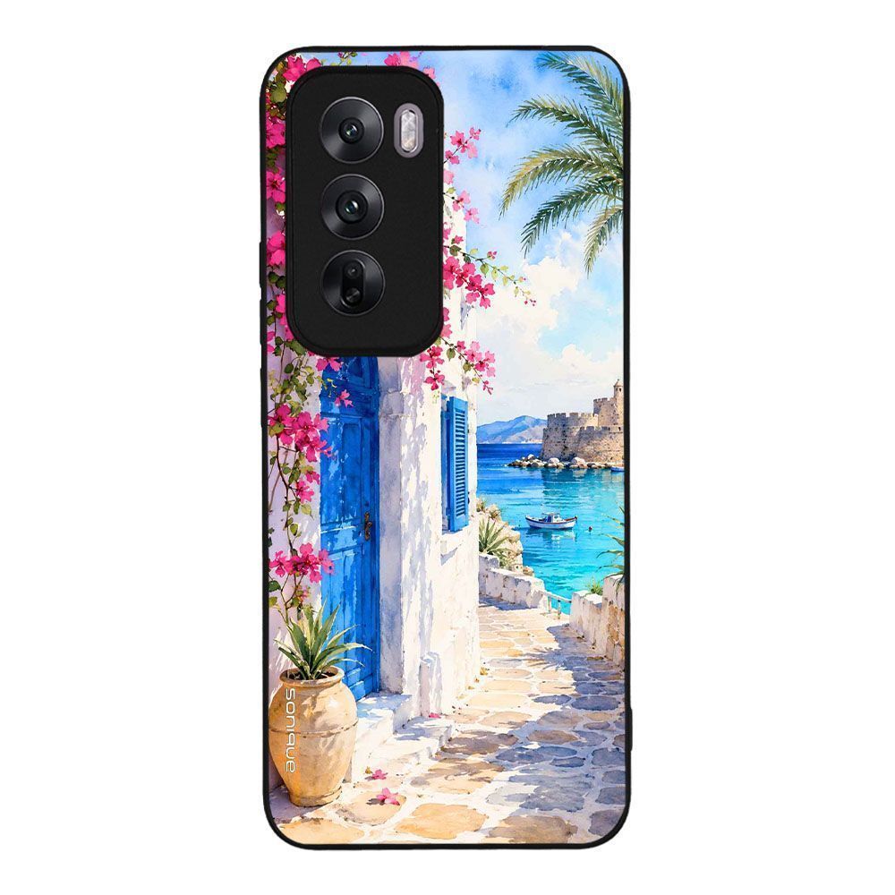 Θήκη SoniqueGreek Island Muse Series για Oppo Reno12 5G Σοκάκι Ρόδου