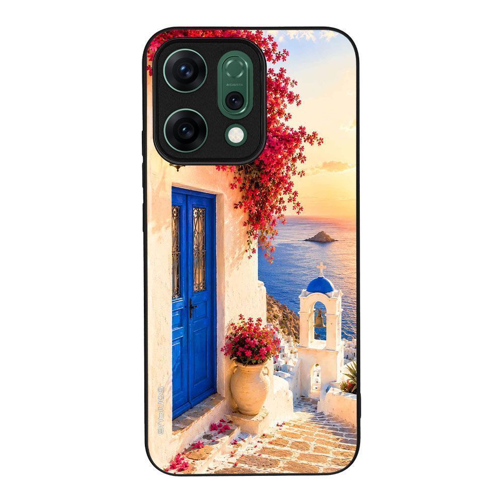 Θήκη SoniqueGreek Island Muse Series για Oppo Reno14 5G Ηλιοβασίλεμα Σαντορίνης