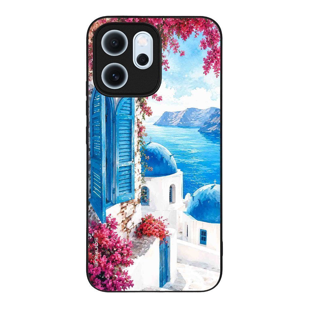 Θήκη SoniqueGreek Island Muse Series για Oppo Reno14 F 5G / Oppo Reno14 FS 5G Σαντορινό Γαλάζιο