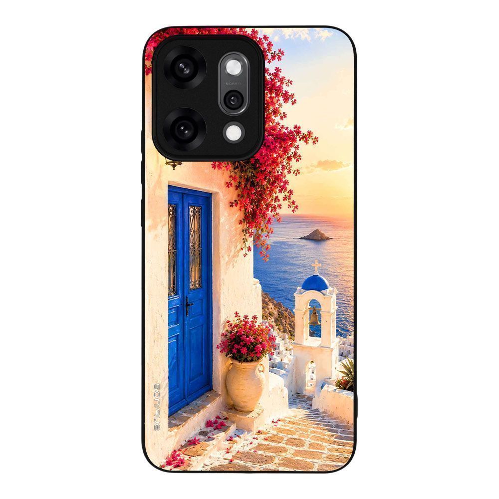 Θήκη SoniqueGreek Island Muse Series για Oppo Reno14 Pro 5G Ηλιοβασίλεμα Σαντορίνης