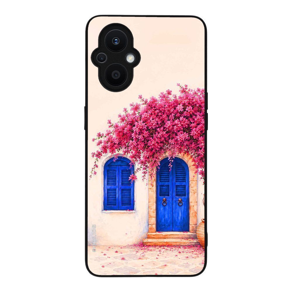 Θήκη SoniqueGreek Island Muse Series για Oppo Reno7 Lite 5G / Oppo Reno8 Lite 5G Ροζ Μπουκαμβίλια