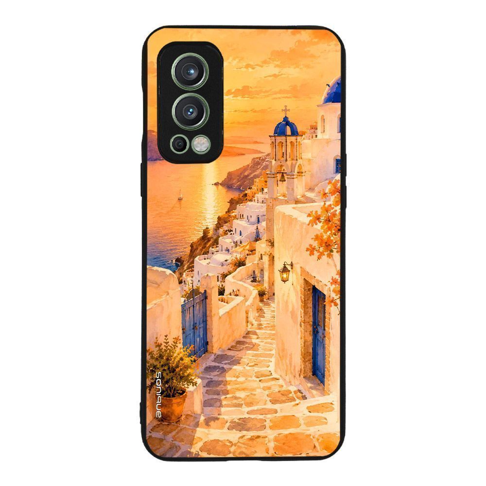 Θήκη Sonique Greek Island Muse  Series για OnePlus Nord 2 5G Ηλιοβασίλεμα στην Οία