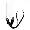 Θήκη Σιλικόνης με Strap Sonique Armor Clear Motorola Moto G86 5G / Moto G86 5G Power Μαύρο