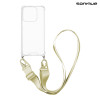 Θήκη Σιλικόνης με Strap Sonique Armor Clear Xiaomi Xiaomi 17 5G Μπεζ