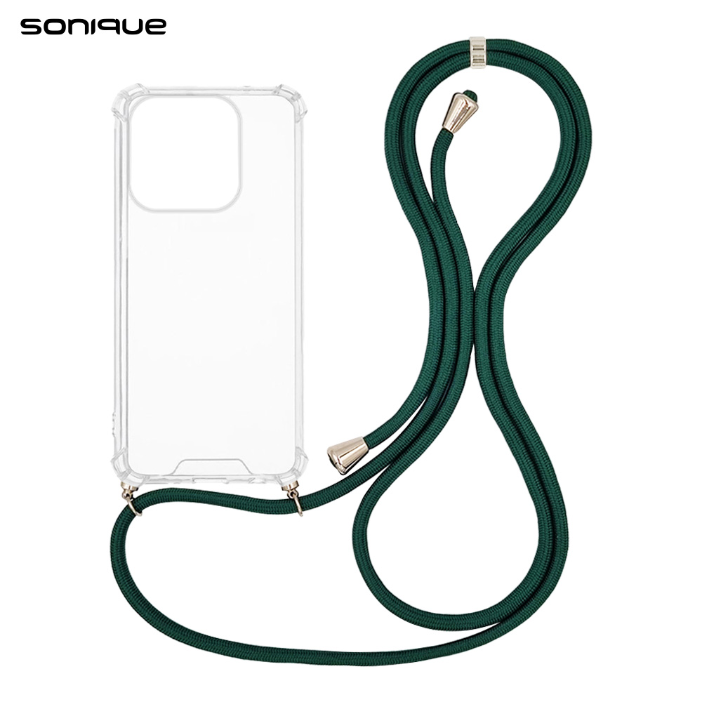 Θήκη Σιλικόνης με Κορδόνι Sonique Armor Clear Xiaomi Xiaomi 17 5G Πράσινο Σκούρο
