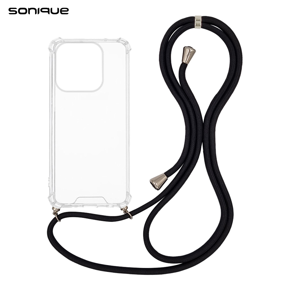Θήκη Σιλικόνης με Κορδόνι Sonique Armor Clear Xiaomi Xiaomi 17 5G Μαύρο