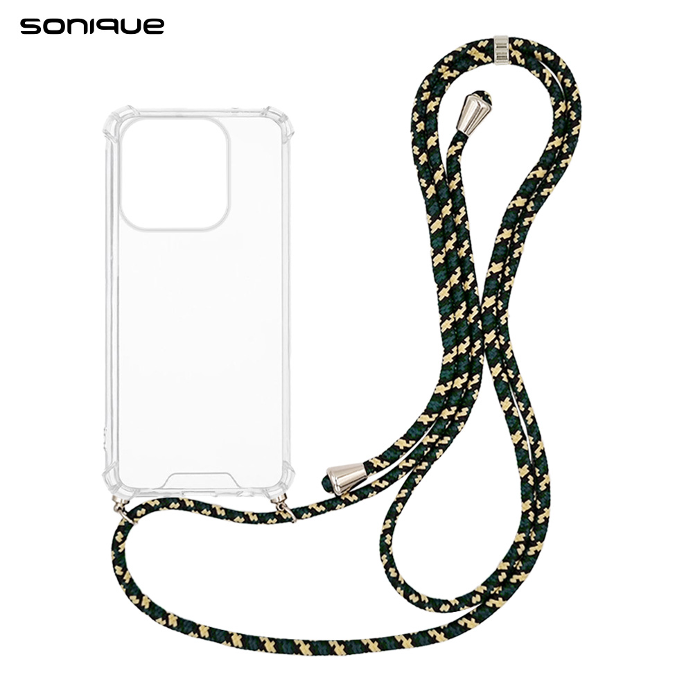 Θήκη Σιλικόνης με Κορδόνι Sonique Armor Clear Xiaomi Xiaomi 17 5G Rainbow Πράσινο