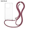 Θήκη Σιλικόνης με Κορδόνι Sonique Armor Clear Xiaomi Xiaomi 17 5G Rainbow Μπορντό