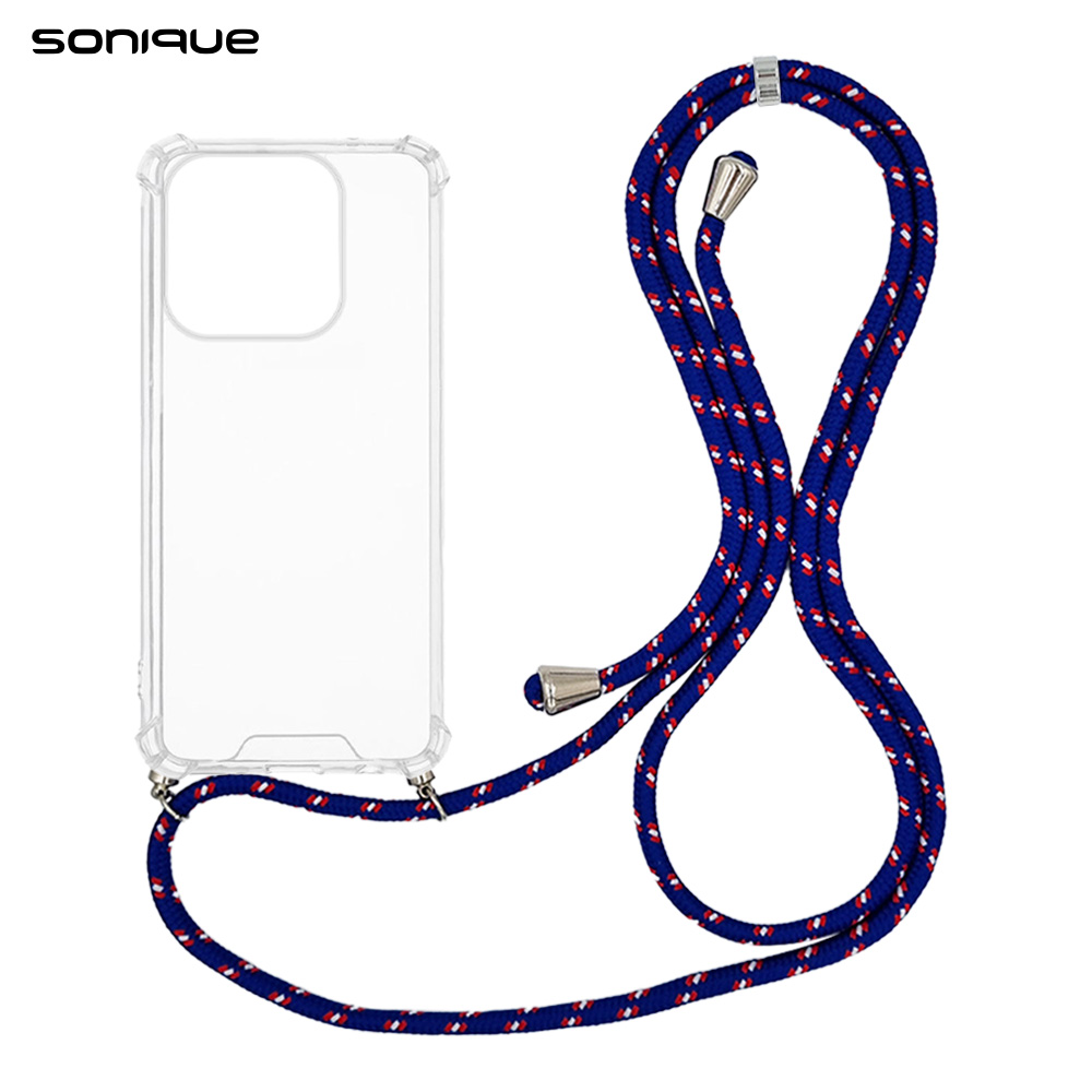Θήκη Σιλικόνης με Κορδόνι Sonique Armor Clear Xiaomi Xiaomi 17 5G Rainbow Μπλε
